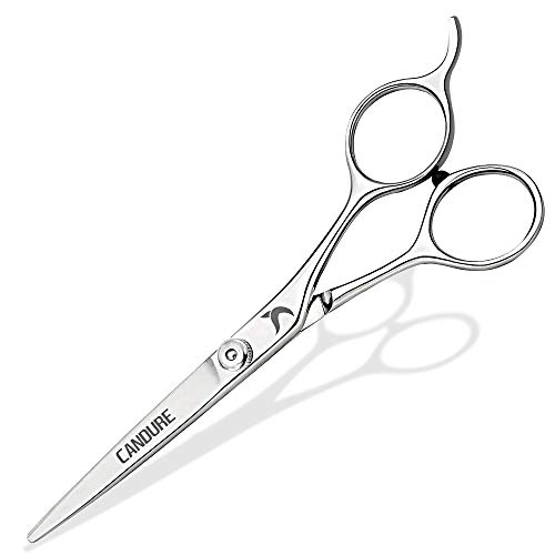 Candure Beard Mustache Scissors 5.5" Salon Facial Hair Cutting Shears, Razor ...