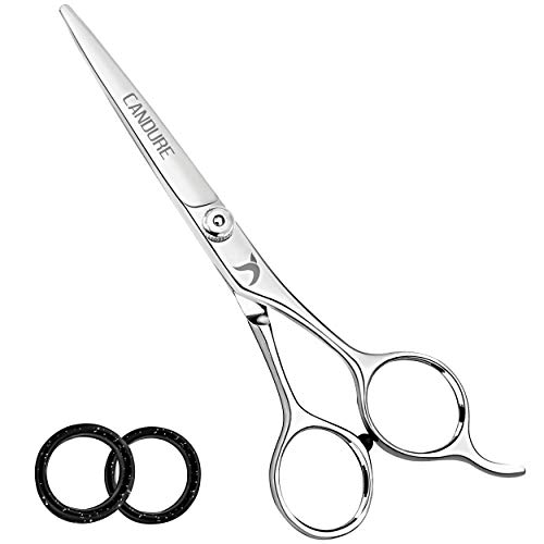 Candure Beard Mustache Scissors 5.5" Salon Facial Hair Cutting Shears, Razor ...