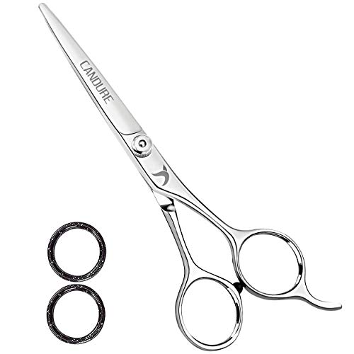 Candure Beard Mustache Scissors 5.5" Salon Facial Hair Cutting Shears, Razor ...