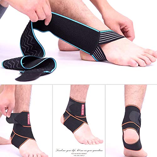 Ankle Support,Adjustable Ankle Brace Breathable Nylon Material Super Elastic ...