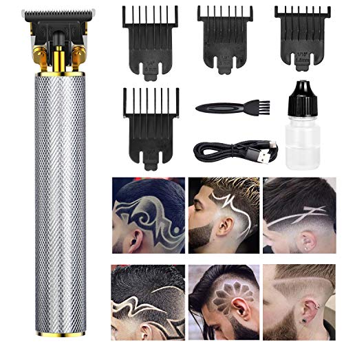 Hair Clippers for Men, Cordless Rechargeable Hair Trimmer Metal Body Cutting ...