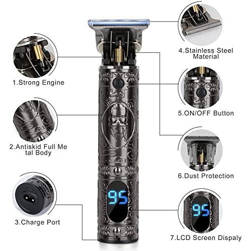 Hair Clippers for Men, Caneocane Hair Trimmer for Mens, Professional Hair Tri...