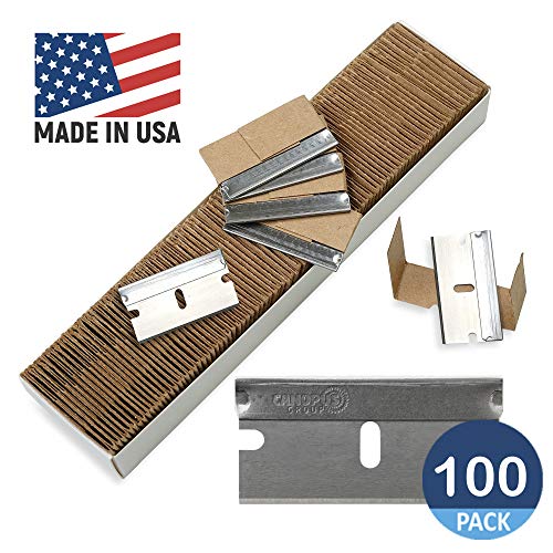 CANOPUS Single Edge Industrial Razor Blades, %100 Made in USA, Safety Straigh...