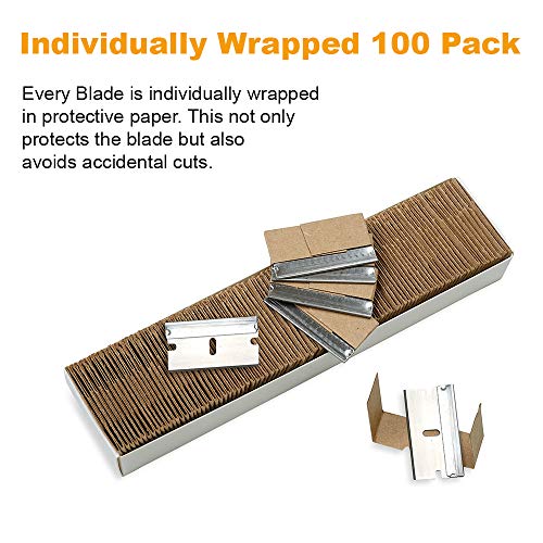 CANOPUS Single Edge Industrial Razor Blades, %100 Made in USA, Safety Straigh...