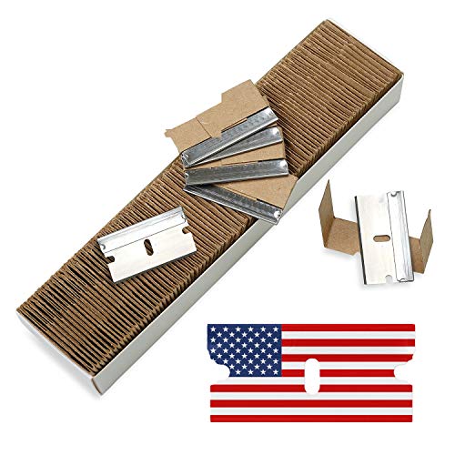 CANOPUS Single Edge Industrial Razor Blades, %100 Made in USA, Safety Straigh...