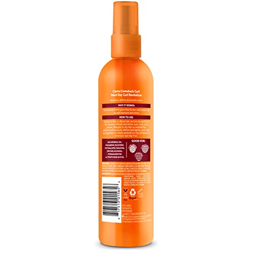 Cantu Comeback Curl Next Day Curl Revitalizer Mist with Shea Butter for Natur...