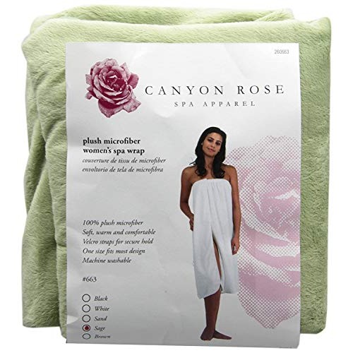 Canyon Rose Cloud 9 Women's Plush Microfiber Knee Length Spa Wrap, Simple Bod...