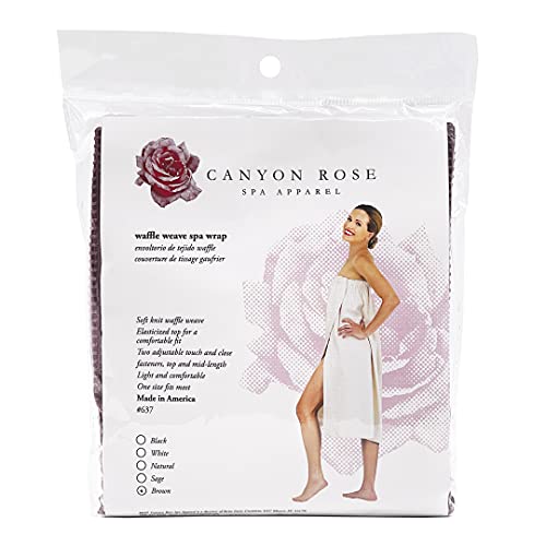 Canyon Rose Waffle Weave Long Spa Wrap, Simple Body Wrap, Luxurious Waffle We...