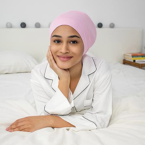 Silk Satin Bonnet Hair Cover Sleep Cap for Sleeping Beanie Hat Adjustable Sta...
