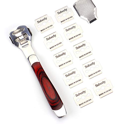 Foot Razor for Callus Removal - Calusses Shaver, Wood Handle Foot Shaver Call...