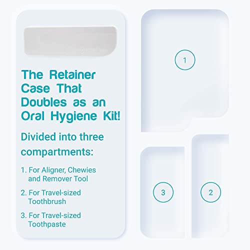CAPSULE Retainer Case - Brush and Toothpaste Included - Perfect for Compact a...