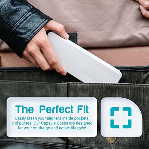 CAPSULE Retainer Case - Brush and Toothpaste Included - Perfect for Compact a...