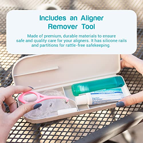 CAPSULE Retainer Case - Brush and Toothpaste Included - Perfect for Compact a...