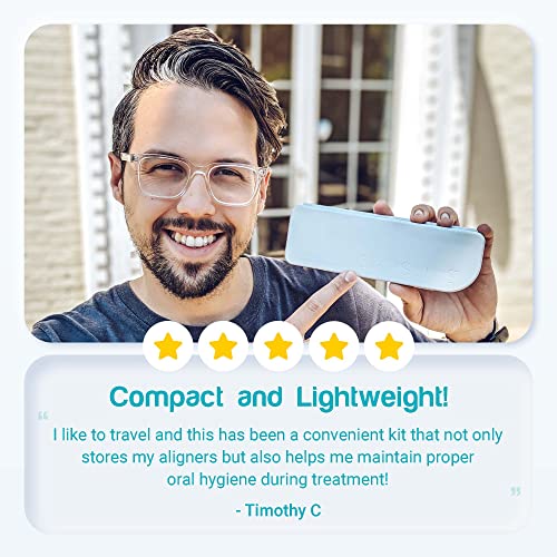 CAPSULE Retainer Case - Brush and Toothpaste Included - Perfect for Compact a...