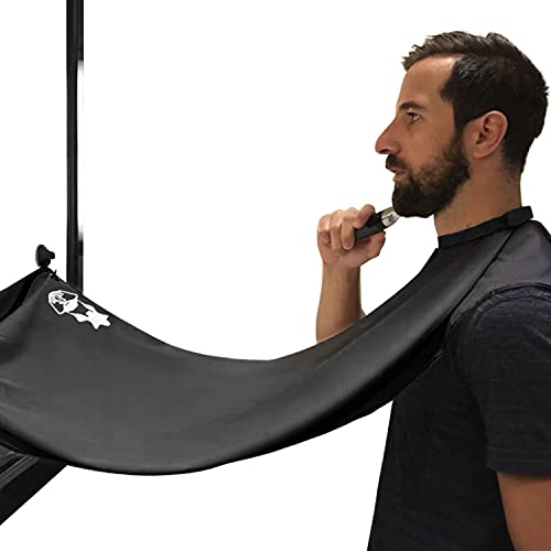Beard Hair Catcher, Beard Cape Apron for Shaving and Grooming with Suction Cu...