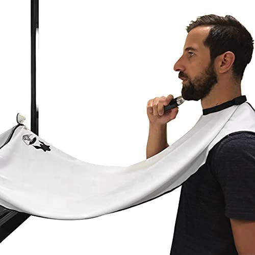 Beard Hair Catcher, Beard Cape Apron for Shaving and Grooming with Suction Cu...