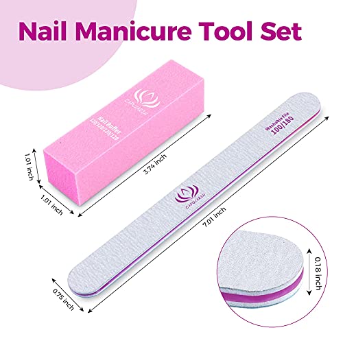 Nail Files and Buffers Capularsh 16Pack Professional Manicure Tools Kit 10PCS...