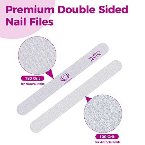 Nail Files and Buffers Capularsh 16Pack Professional Manicure Tools Kit 10PCS...