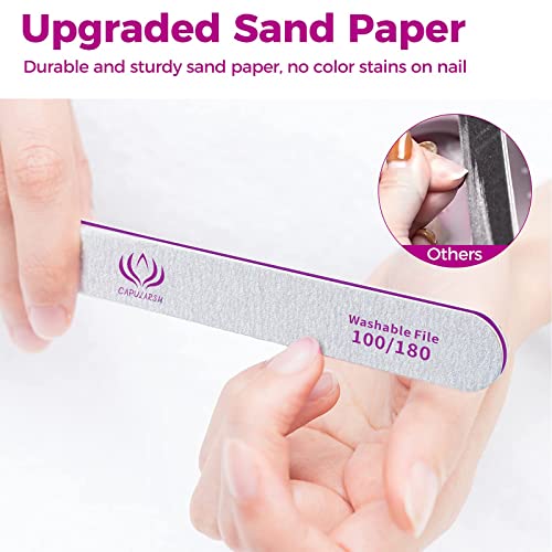 Nail Files and Buffers Capularsh 16Pack Professional Manicure Tools Kit 10PCS...