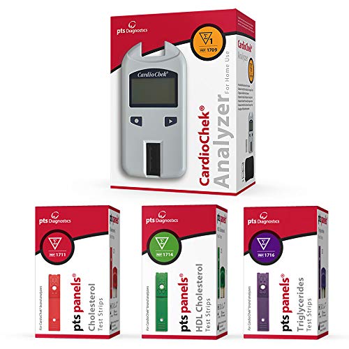 Cardio Chek Deluxe Cholesterol Kit includes home analyzer,cholesterol test st...