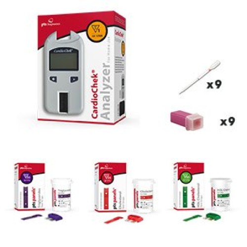 CardioChek Analyzer Starter Cholesterol kit with 3 Count Cholesterol Test Str...