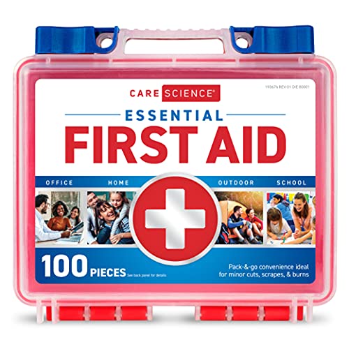 Care Science First Aid Kit, 100 Pieces | Professional Use for Travel, Work, S...