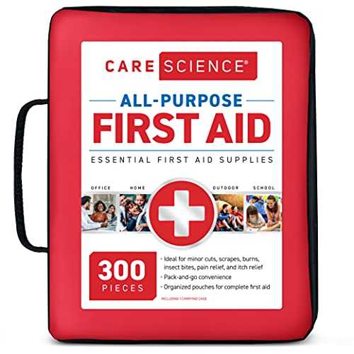 Care Science First Aid Kit All Purpose, 300 Pieces | Professional Use for Tra...