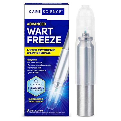 Care Science Wart Remover Freeze, 8 Applications | 1-Step Cryogenic Wart Remo...