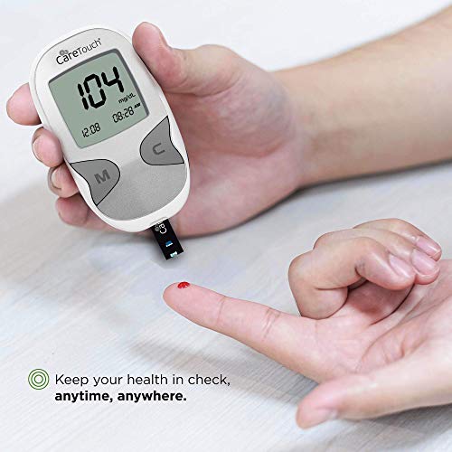 Care Touch Diabetes Testing Kit - Blood Glucose Monitor Kit with 100 Blood Su...