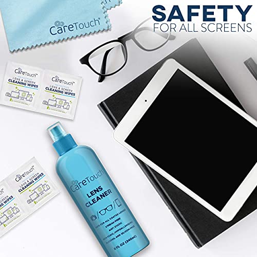 Care Touch Eyeglass Cleaner Spray Kit, Alcohol-Free Glasses Cleaner Solution ...