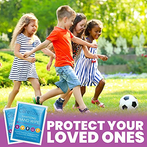 Care Touch Hand Sanitizer Wipes | 110 Hand Wipes Individually Wrapped | Trave...