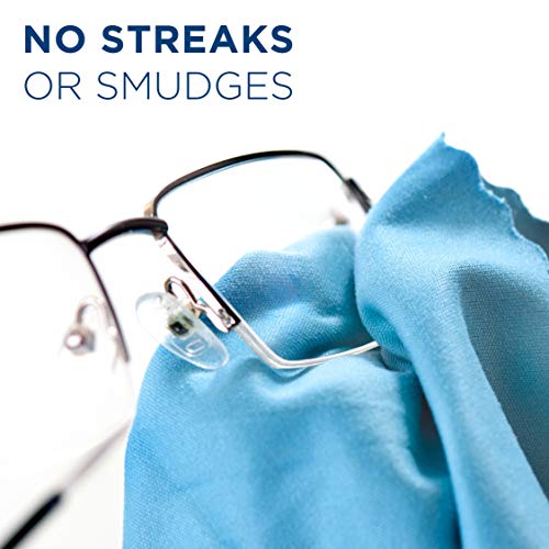 Care Touch Lens Wipes for Eyeglasses and Microfiber Cleaning Cloths, 200 Glas...