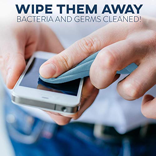 Care Touch Microfiber Cleaning Cloths, 12 Pack - Cleans Eyeglasses, Screens, ...