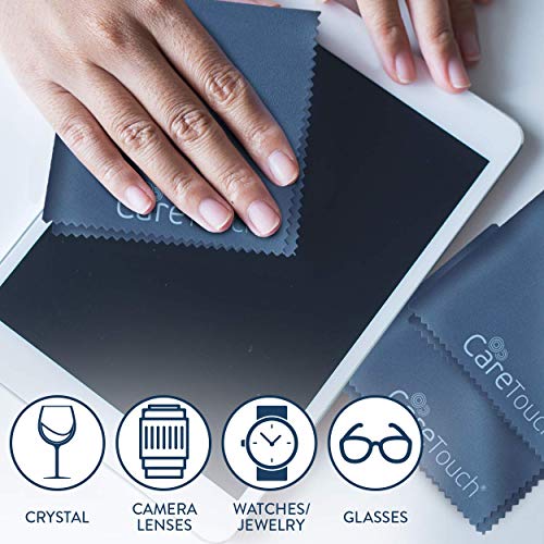 Care Touch Microfiber Cleaning Cloths, 6 Pack - Cleans Glasses, Lenses, Phone...