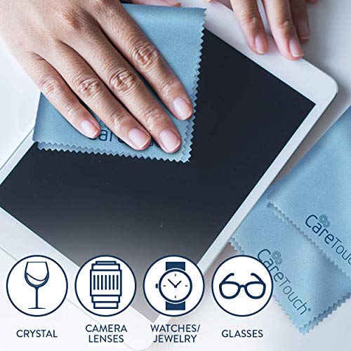 Care Touch Microfiber Cleaning Cloths, 6 Pack - Cleans Glasses, Lenses, Phone...