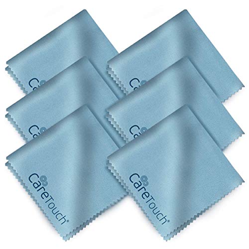 Care Touch Microfiber Cleaning Cloths, 6 Pack - Cleans Glasses, Lenses, Phone...