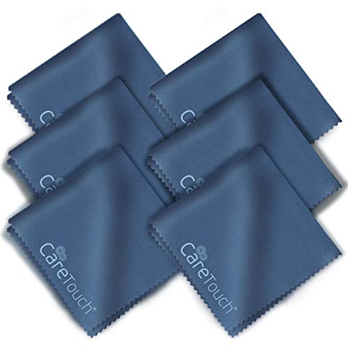 Care Touch Microfiber Cleaning Cloths, 6 Pack - Cleans Glasses, Lenses, Phone...