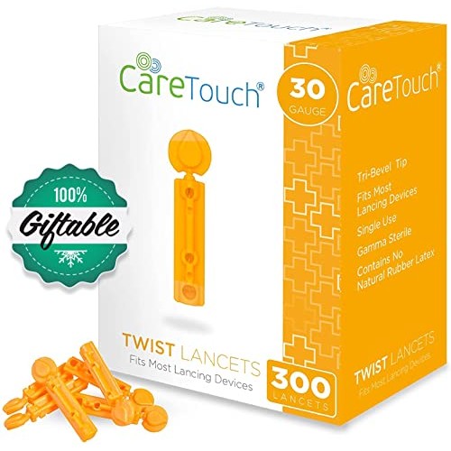 Care Touch Twist Top Lancets 30 Gauge, 300 Lancets