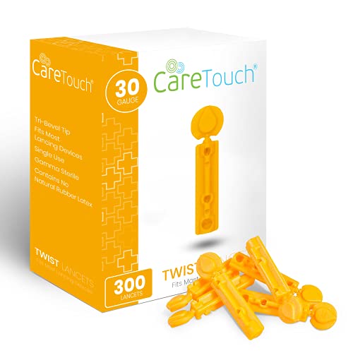 Care Touch Twist Top Lancets 30 Gauge, 300 Lancets