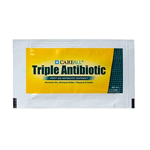 (144 Pack) CareALL® Triple Antibiotic Ointment 0.9gr Foil Packet, First Aid O...