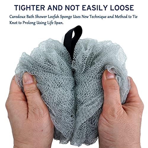 Caredoux 3 Pack Extra Large 75g Hard Exfoliating Bath Sponges, Loofah Sponge,...