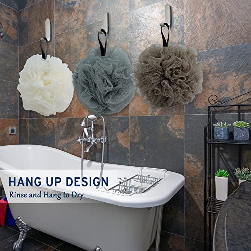 Caredoux 3 Pack Extra Large 75g Hard Exfoliating Bath Sponges, Loofah Sponge,...