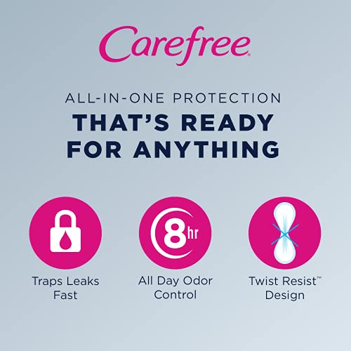 Carefree Acti-Fresh Panty Liners, Soft and Flexible Feminine Care Protection,...