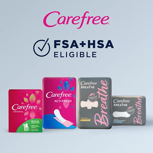 Carefree Acti-Fresh Panty Liners, Soft and Flexible Feminine Care Protection,...