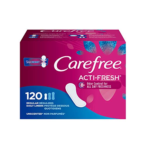 Carefree Acti-Fresh Panty Liners, Soft and Flexible Feminine Care Protection,...