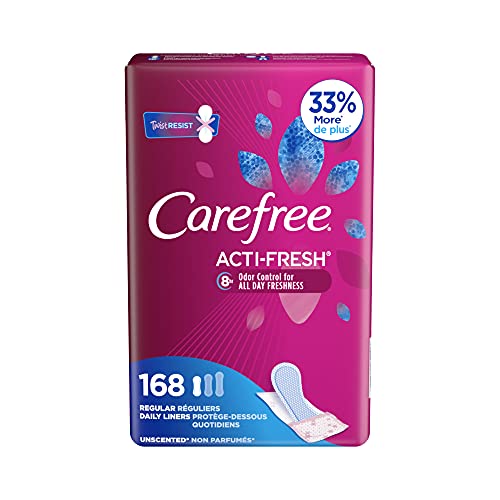 Carefree Acti-Fresh Twist Resist Freedom Fit Regular Unscented Liners to Go, ...