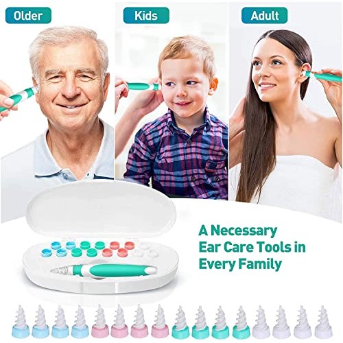 Q-Grips Earwax Remover, Earwax Cleaner Tool Set, Smart Spiral Earwax Removal ...