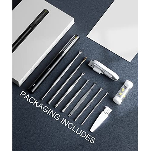 Ear Wax Removal Tool, 1296P Ear Cleaner Camera, 6 LED Lights, WiFi Ear Cleani...