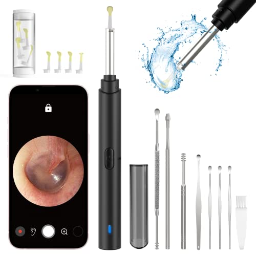 Ear Wax Removal Tool, 1296P Ear Cleaner Camera, 6 LED Lights, WiFi Ear Cleani...