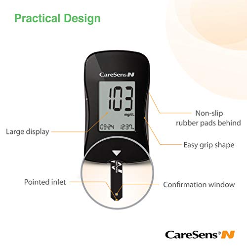 CareSens N Blood Glucose Monitoring Basic Kit (Auto Coding) - 1 Diabetes Bloo...